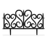 Gard Decorativ pentru Gradina Flexibil PVC set 4 bucati